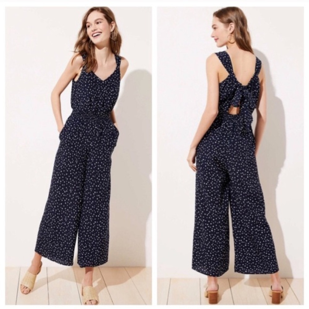 NWT Loft Polka Dot Jumpsuit Size 2P